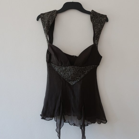 SASS & BIDE 'WHATSOEVER' TOP - 100% SILK - BEADED - NEW WITH TAGS - Picture 6 of 11